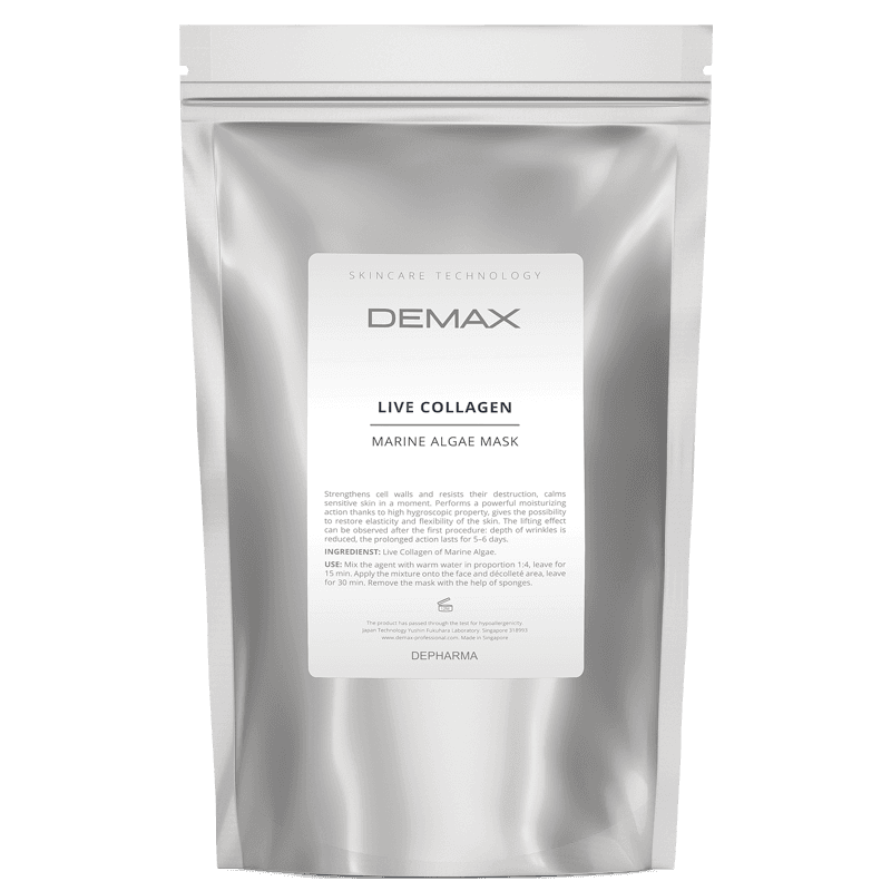 Маска из живого коллагена морских водорослей